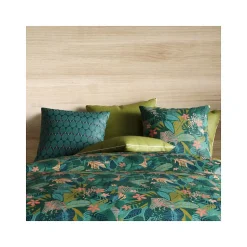 Housse de couette 260x240 ZANIA + 2 taies coton 57 fils