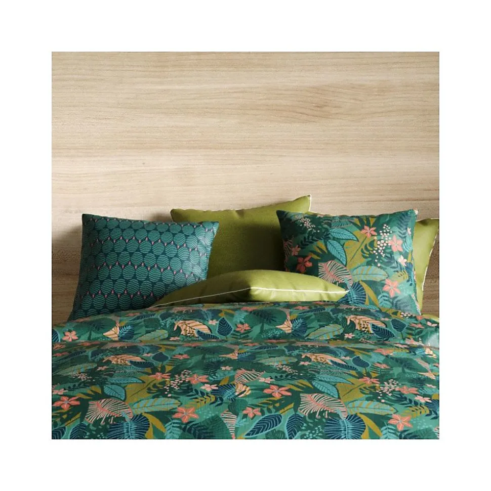 Housse de couette 260x240 ZANIA + 2 taies coton 57 fils