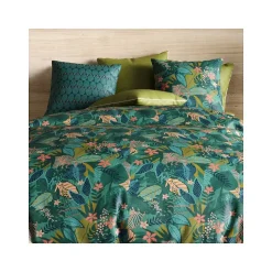 Housse de couette 260x240 ZANIA + 2 taies coton 57 fils