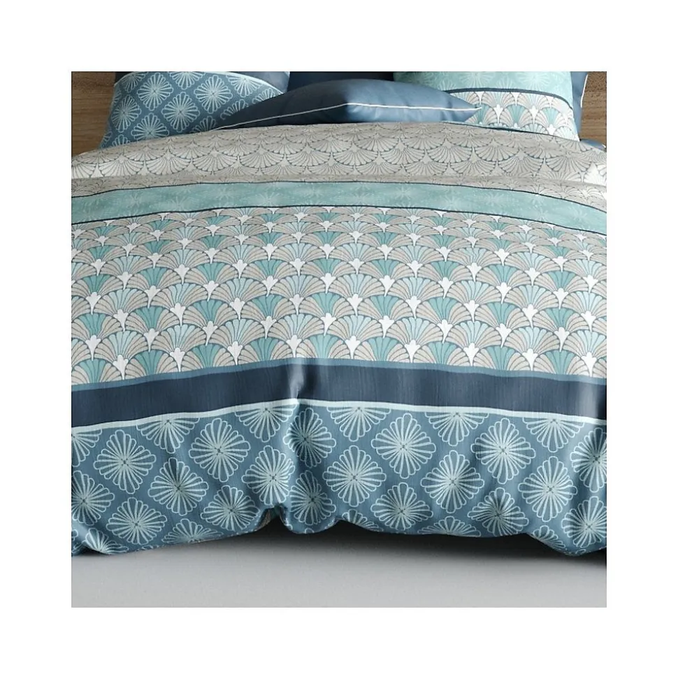 Housse de couette 240x220 ZIRCON + 2 taies coton 57 fils