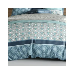 Housse de couette 260x240 ZIRCON + 2 taies coton 57 fils