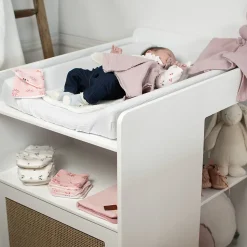 Housse de matelas à langer + éponge bambou Jeanne