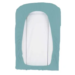 Housse de matelas à langer en éponge bouclette (50x75 cm - Bleu)