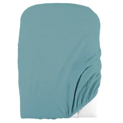 Housse de matelas à langer en éponge bouclette (50x75 cm - Bleu)