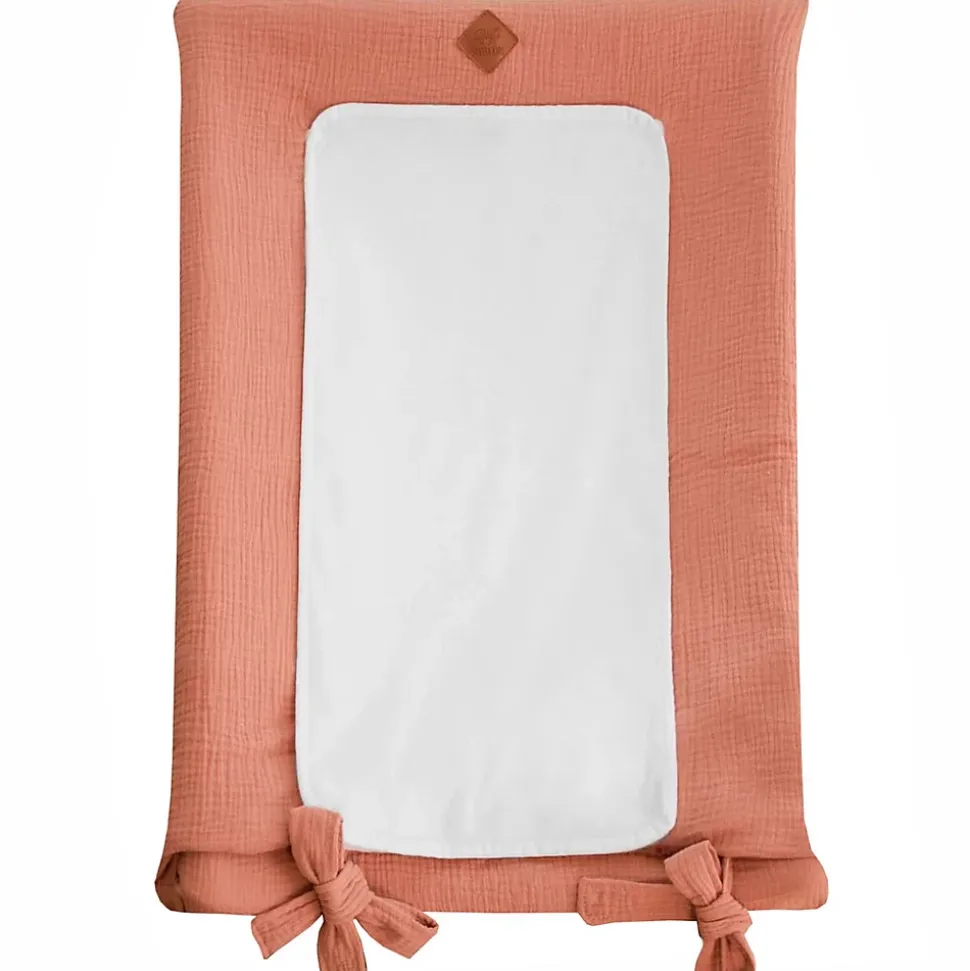 Housse de matelas à langer en gaze de coton Jeanne