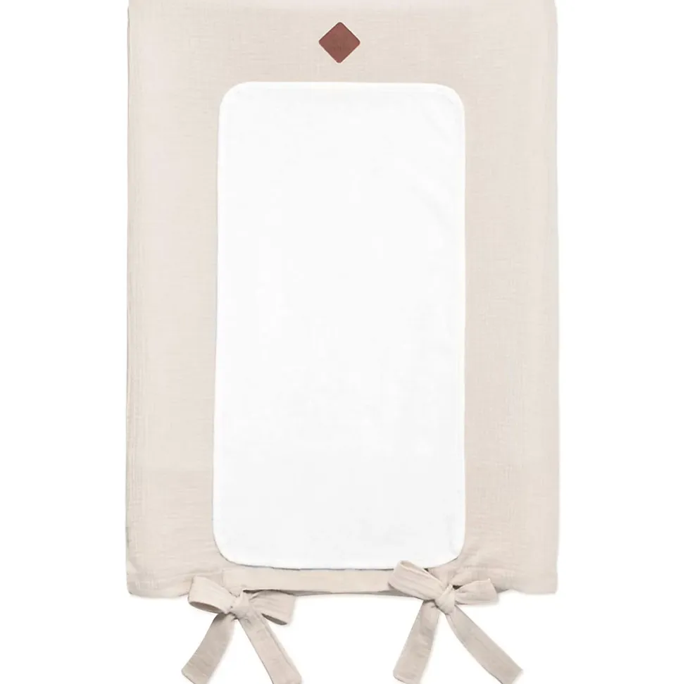 Housse de matelas à langer en gaze de coton Jeanne