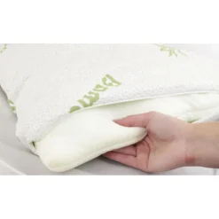 Housse d'oreiller en bambou 50x76cm Herzberg HG5076BMC-H