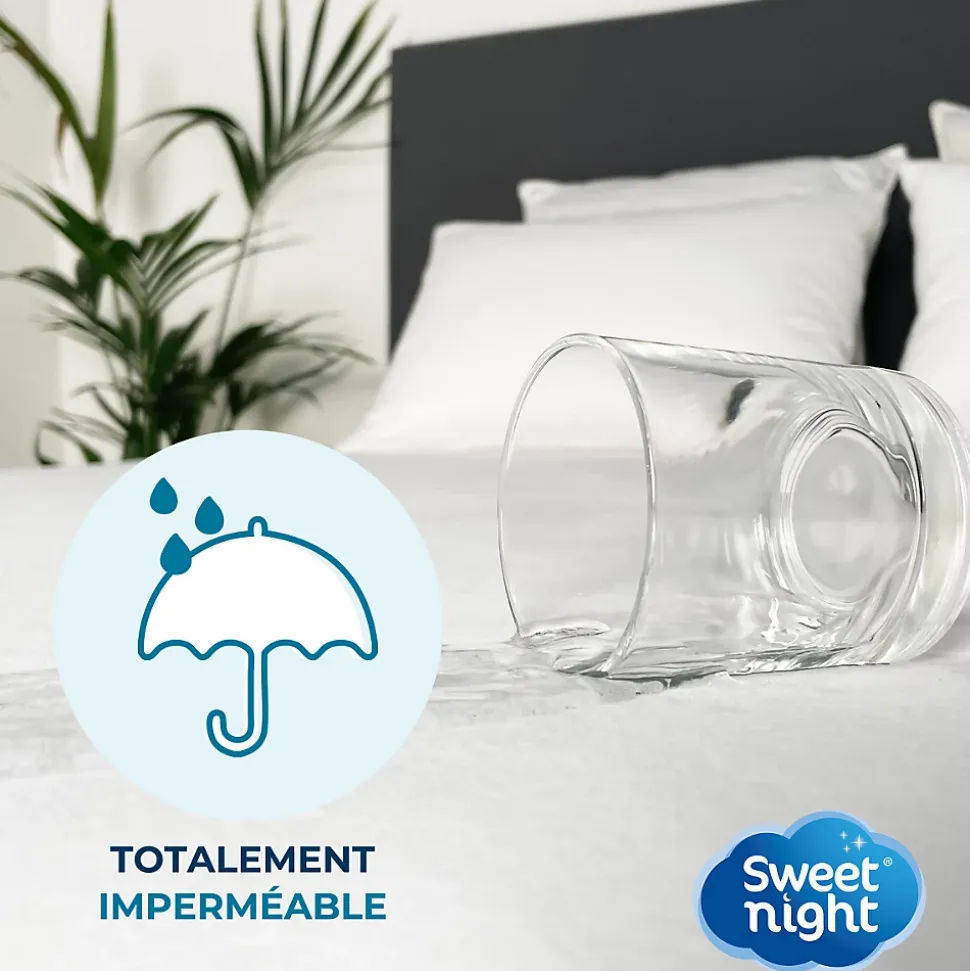 Housse intégrale matelas imperméable - Anti-Punaise de lit et Anti-acariens - Sans traitement chimique - Ep. jusqu'à 30 cm