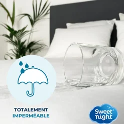 Housse intégrale matelas imperméable - Anti-Punaise de lit et Anti-acariens - Sans traitement chimique - Ep. jusqu'à 25 cm