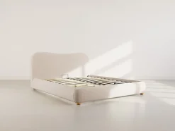 Hugo - lit coffre - 160x200 cm - en velours texturé - Best Mobilier