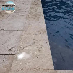 Hydrofuge Travertin & Terrasse - Imperméabilisant Oléofuge Pierre Naturelle, Béton Protection Longue Durée Int/Ext 5L (100m²)
