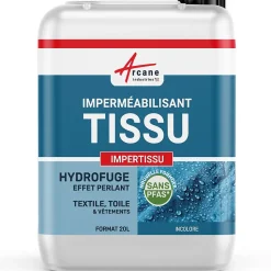 IMPERMEABILISANT ANTI-TACHES ET HYDROFUGE POUR TISSU - IMPERTISSU - 20 L (jusqu'à 200 m²) - ARCANE INDUSTRIES