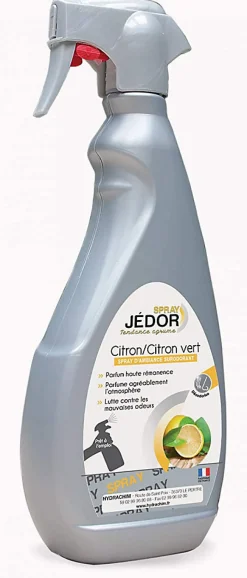 Jedor Spray Surodorant 500ml Parfum Citron Vert - Lot de 2