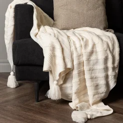 Jeté de canapé en acrylique Katlyn 130x170 cm