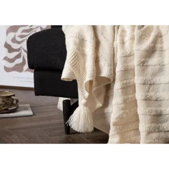 Jeté de canapé en acrylique Katlyn 130x170 cm