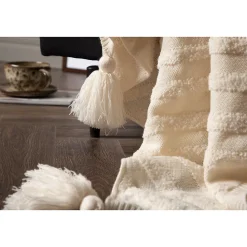 Jeté de canapé en acrylique Katlyn 130x170 cm