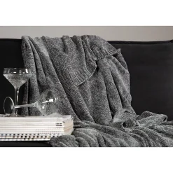 Jeté de canapé en polyester chenille Ally 170x130 cm