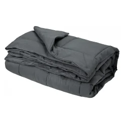 Jeté de lit - Effet duvet (160x240 cm - Argent)