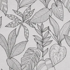 Jeté de lit aux feuilles stylisées (240x260 cm - Beige)