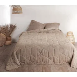 Jeté de lit Calisson (250x260 cm - Ecru)