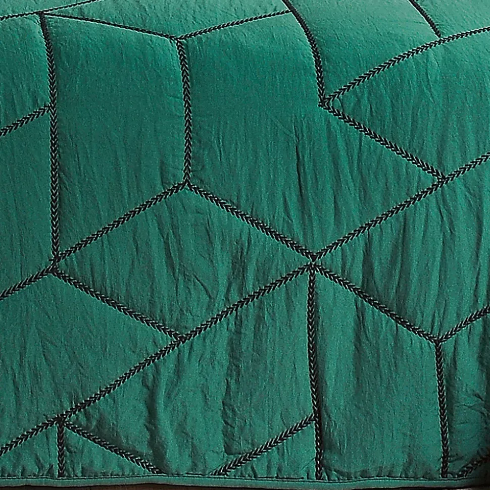 Jeté de lit Calisson (150x200 cm - Vert emeraude)