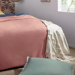 Jeté de lit Inca en coton tufté - ivoire 130x180 cm - Atmosphera