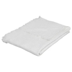 Jeté de lit Widdy coton 130x180cm blanc - Atmosphera