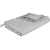 Jeté de lit 160x220 gris clair coton