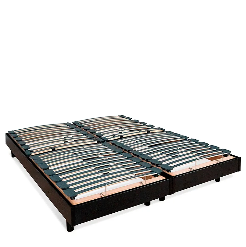 Jeu de 2 sommiers électriques Flex 2x80x200 cm Lattes