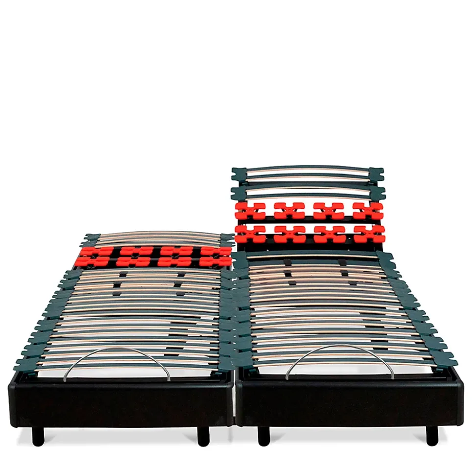 Jeu de 2 sommiers électriques Bodysoft 2x80x200 cm Lattes & Plots