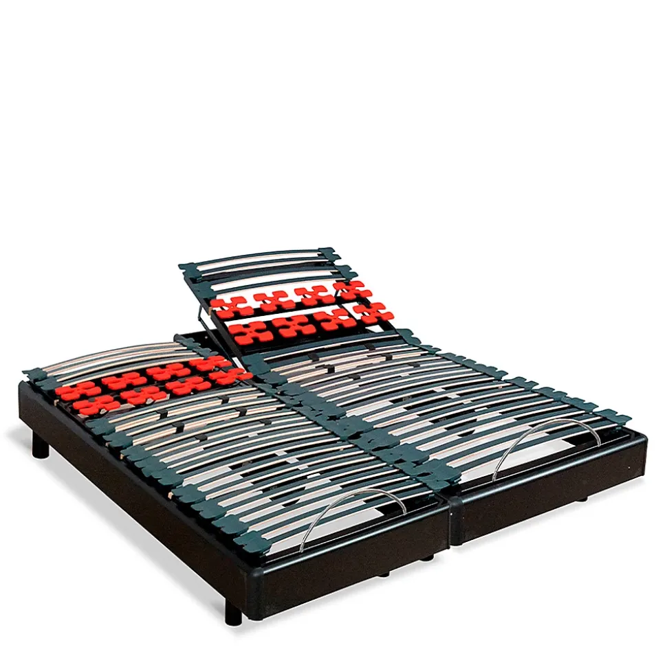 Jeu de 2 sommiers électriques Bodysoft 2x80x200 cm Lattes & Plots