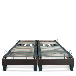 Jeu de 2 sommiers électriques Rochereau 2x80x200 cm Lattes & Plots