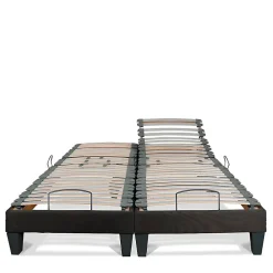 Jeu de 2 sommiers électriques Amiral 2x70x200 cm Lattes