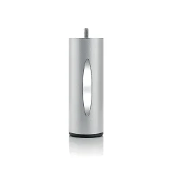 Jeu de pieds de lit cylindriques Hauteur 16 cm (2 lumineux + 2 métal Gris)