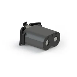 Jeu de pieds de lit cylindriques Hauteur 16 cm (2 lumineux + 2 métal Noirs)