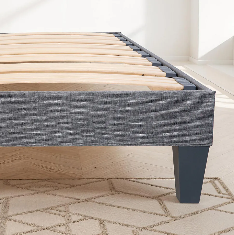 Jeu de pieds de lit triangulaires Gris Hauteur 16 cm (lot de 4)