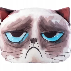 KADAX Coussin à motif imprimé mascotte chat 30x45 cm