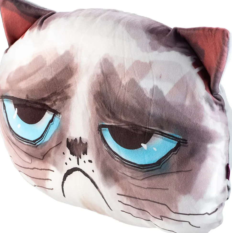 KADAX Coussin à motif imprimé mascotte chat 30x45 cm