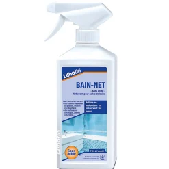 KF Bain-Net - Nettoyant légèrement alcalin pour salle de bain - Lithofin - 0,5 L - Spray