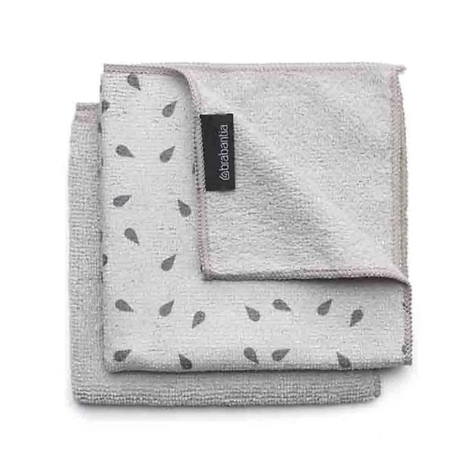 Kit 2 chiffons microfibre gris
