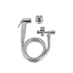 Kit hygiène WC Rousseau chromé pour réservoir WC apparent