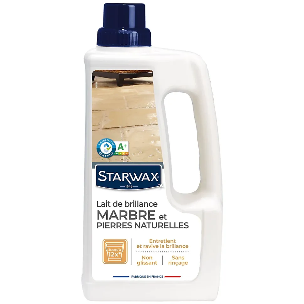 Lait brillant 2 en 1 marbre et pierres naturelles Starwax 1L