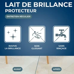 Lait brillant 2 en 1 marbre et pierres naturelles Starwax 1L