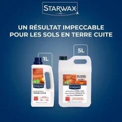 Lait de brillance 2 en 1 tomettes et terres cuites Starwax 1L
