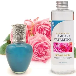 Lampe catalytique Aqua Marina + Parfum Bed of Roses 500 ml - Élimine les mauvaises odeurs, parfume et améliore la qualité de l'air