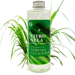 Lampe catalytique Aqua Marina + Parfum Citronnelle 200 ml - Élimine les mauvaises odeurs, parfume et améliore la qualité de l'air