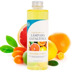 Lampe catalytique Aqua Marina + Parfum Winter Citrus 200 ml - Élimine mauvaises odeurs, parfume et améliore la qualité de l'air