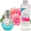 Lampe catalytique Blue Diamonds + Parfum Bed of Roses 200 ml - Élimine mauvaises odeurs, parfume et améliore la qualité de l'air