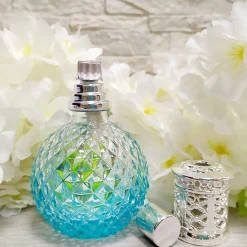 Lampe catalytique Blue Diamonds + Parfum Cotton Clean 500 ml - Élimine mauvaises odeurs, parfume et améliore qualité de l'air