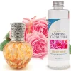 Lampe catalytique Drops Orange + Parfum Bed of Roses 500 ml - Élimine mauvaises odeurs, parfume et améliore la qualité de l'air
